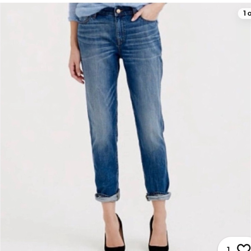 J Crew Broke In Boyfriend Jean Distressed Size 31 EUC